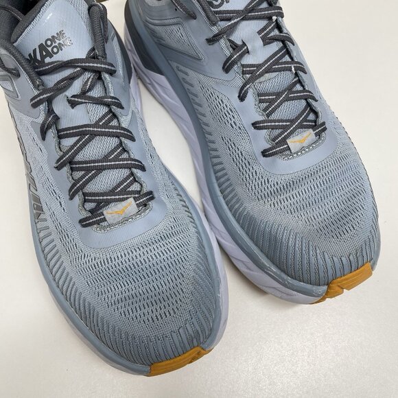 Hoka One One Bondi 7 Athletic Running Sneakers Men’s Size 12 Blue Yellow - Picture 9 of 12